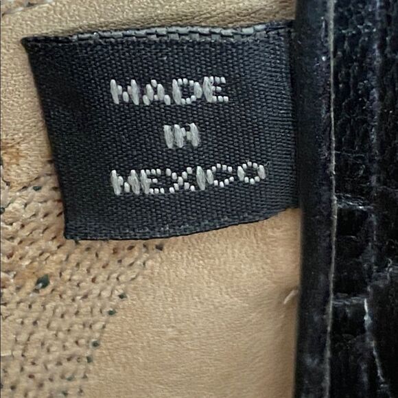 Sonora Double H Men’s Black Leather Western Cowboy Boots Embroidered Sz 11.5 main image 4